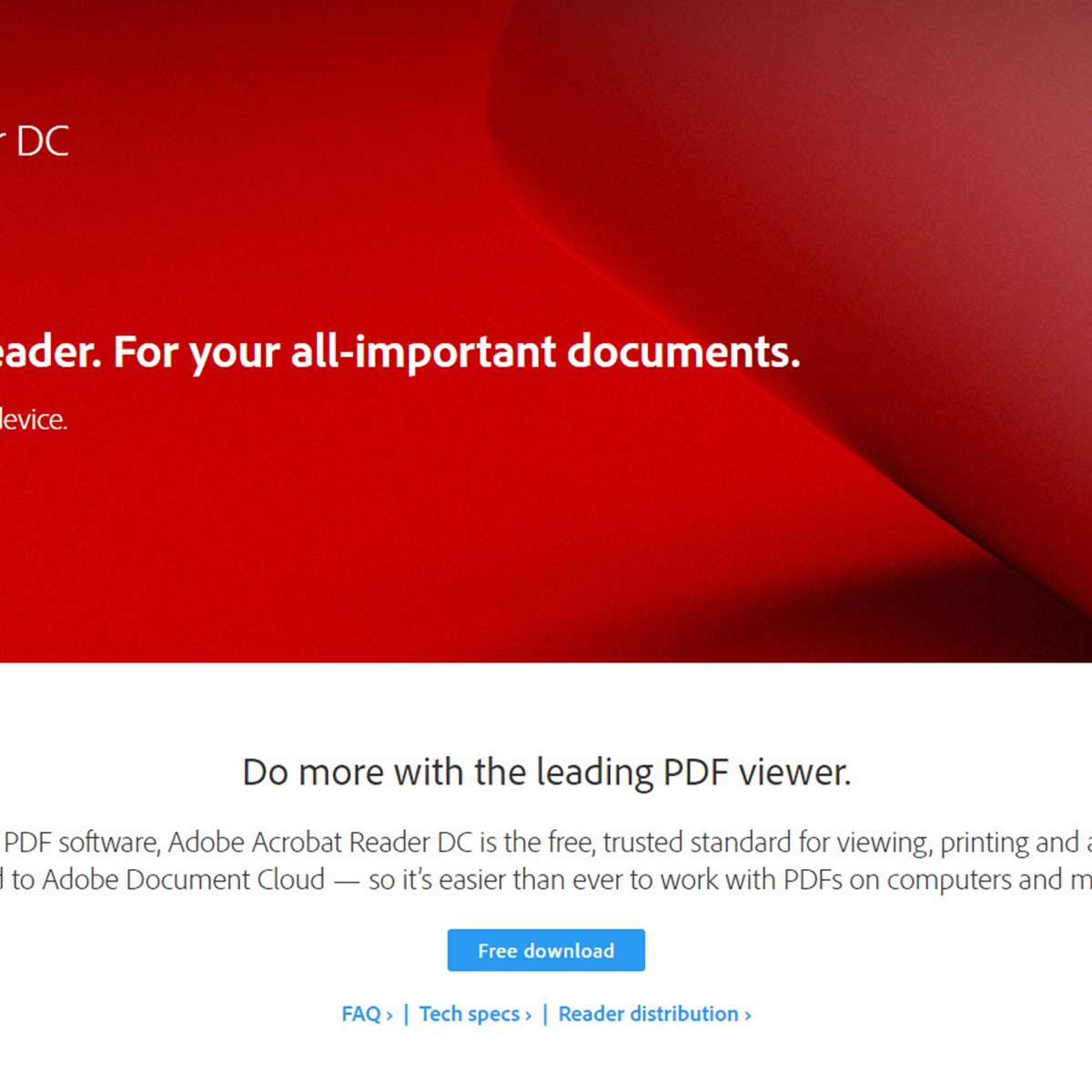 Adobe pdf reader free download